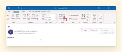 outlook mails zurückrufen|Abrufen einer E.